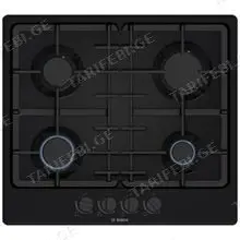 BOSCH PGP6B6K90R გაზის ჩასაშენებელი ქურის ზედაპირი