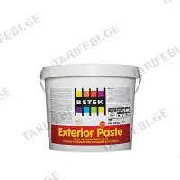 (25კგ) ფასადის ბათქაში BETEK EXTERIOR PASTE