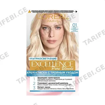 თმის საღებავი Excellence 01 ლორეალი - Loreal